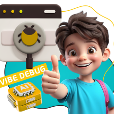 Тестирование & Vibe Debug. Охотники за багами - КИБЕРшкола программирования для детей, компьютерные курсы для школьников, начинающих и подростков - KIBERone г. Славянск на Кубани