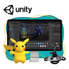 Мир игр на Unity 2D на популярном движке + AI-помощники - КИБЕРшкола программирования для детей, компьютерные курсы для школьников, начинающих и подростков - KIBERone г. Славянск на Кубани