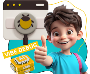 Тестирование & Vibe Debug. Охотники за багами - КИБЕРшкола программирования для детей, компьютерные курсы для школьников, начинающих и подростков - KIBERone г. Славянск на Кубани